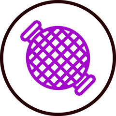 Grill Vector Line Purple Circle Black