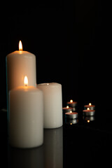 candles, mourning, tragedy, moment of remembrance