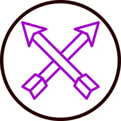 Arrows Vector Line Purple Circle Black
