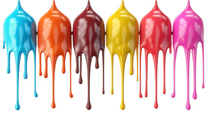 paint splashes on white background