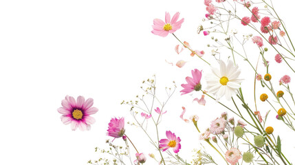 Flowers on a transparent background