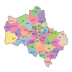 map of the Moscow region