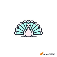 Turkey icon vector illustration. Turkey symbol isolated on white background