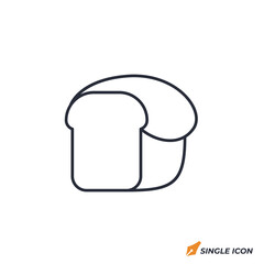 Meatloaf icon vector illustration. Meatloaf symbol isolated on white background