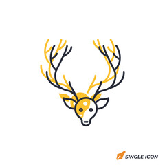 venison icon vector illustration. venison symbol isolated on white background