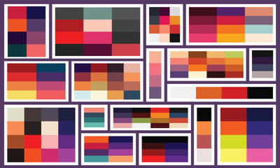 Collection of Halloween colour pallet