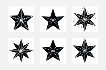 Grunge Stars Stamps Collection. Can be used as Banners, Insignias or Badges