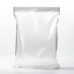 transparent resealable plastic bag with a zip lock