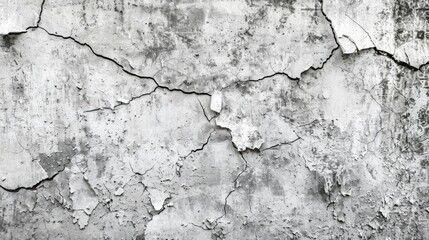 Cracked concrete walls and floors with abstract background texture