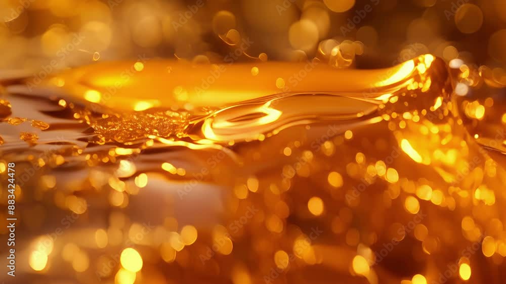 Poster the final closeup captures the rich golden color of a premium whiskey with the light glinting off th