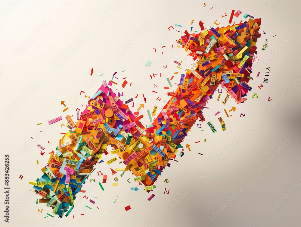 Poster a vibrant abstract background with colorful lines and shapes for a festive or artistic design