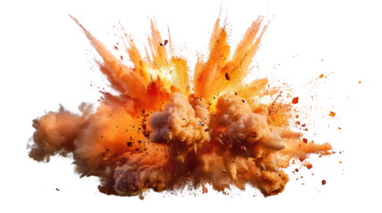 Explosion on transparent background