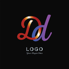 DD letter logo Design. DD Simple and modern logo.