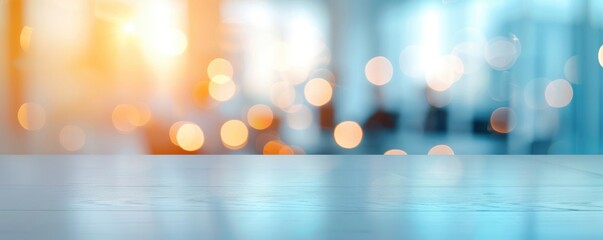 Beautiful blurred background of an office boardroom with light