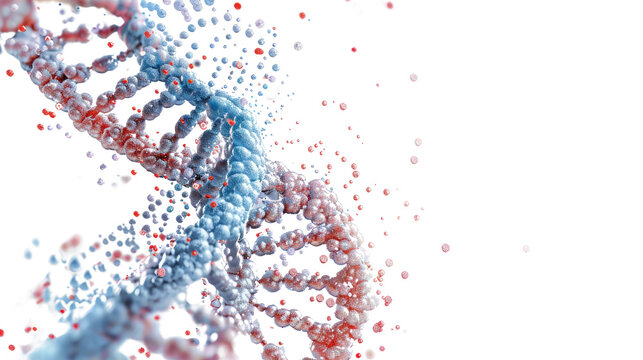 DNA buildings on a transparent background
