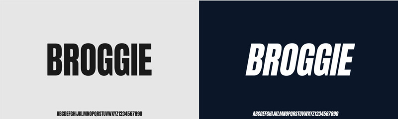 BROGGIE, sans serif elegant vintage alphabet typeset