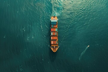 Container Ship at Sea
