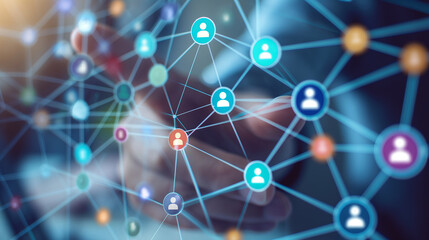 Close-up of a user's social media analytics showing growth in followers and engagement, reflecting the success of their networking efforts.