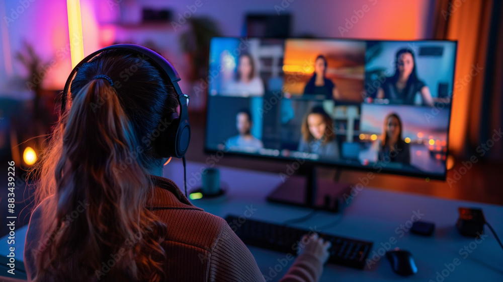 Aufkleber user actively participating in a live-stream q&a session, responding to questions and building rappo