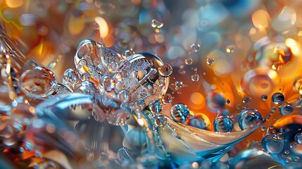 Macro capture of liquid crystal art forms 32k, full ultra HD, high resolution