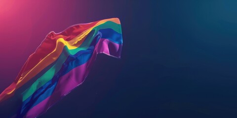 Obraz premium Rainbow Kite Flying