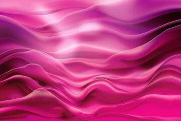 Obraz premium Red and pink background with three-dimensional smooth red waves.. Beautiful simple AI generated image in 4K, unique.