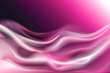 Fototapeta premium Red and pink background with three-dimensional smooth red waves.. Beautiful simple AI generated image in 4K, unique.