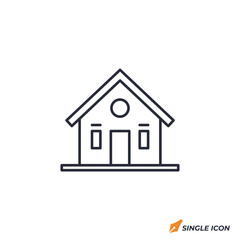 Home icon vector illustration. Home symbol isolated on white background.
