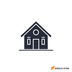 Home icon vector illustration. Home symbol isolated on white background.