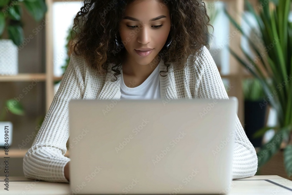 Poster scheduling a meeting appointment online using a laptop computer