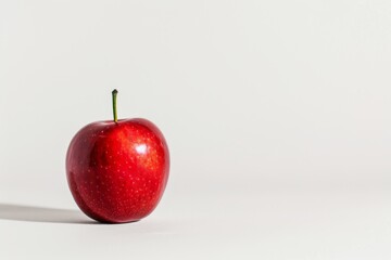 Two red apples and strucural formula of S 2-methylbutyric acid. Beautiful simple AI generated image in 4K, unique.