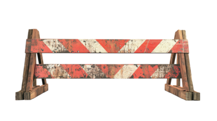 Barrier on a transparent background
