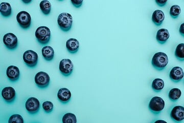blueberries on a plate , on a white background. close-up.. Beautiful simple AI generated image in 4K, unique.
