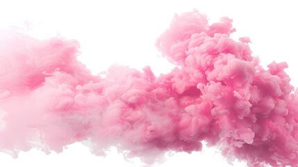 Fototapeta premium Pink smoke on a transparent background
