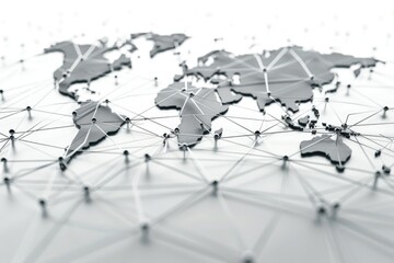 Group Around World Map