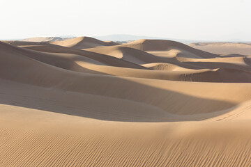 Sand dunes in Yazd, Iran. Close up of natural texture.	
