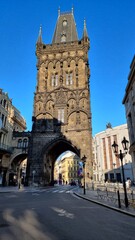 Fototapeta premium prague powder tower on republic square