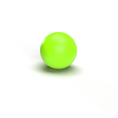 ball on white with shadow