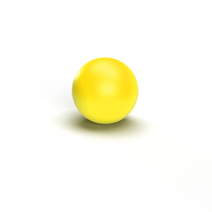 ball on white with shadow