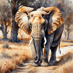 elephants in the wild