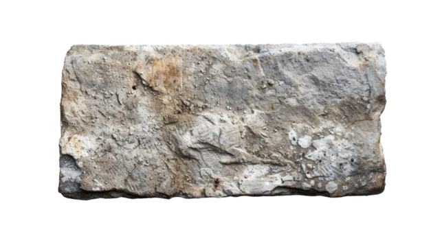 stone slab on a transparent background