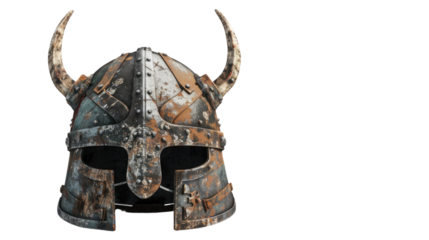 Knight's helmet on a transparent background