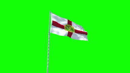 Green screen flag of Alderney