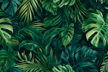 green leaves background