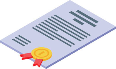 Official document with golden emblem is confirming approved qualification providing official confirmation