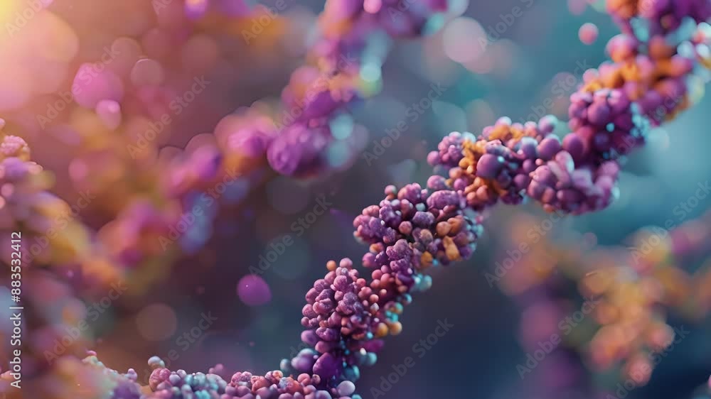 Poster a colorful abstract rendering representing the essential role of rna splicing in regulating gene exp