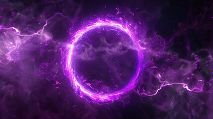 An abstract plasma flash effect in the form of a ring, with swirling particles glowing with light. The overlay layer of this effect adds depth and movement to the overall composition.

