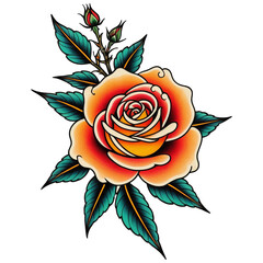 Illustration in Traditional American Tattoo Style