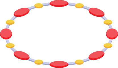 Bracelet adorned with red and yellow gemstones, symbolizing luxury and elegance