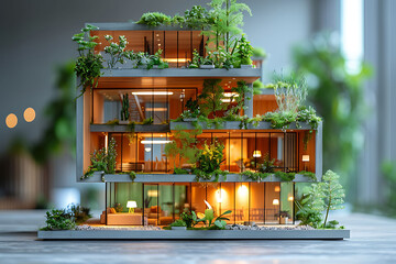 Process of converting a commercial property into residential real estate including planning renovation and marketing